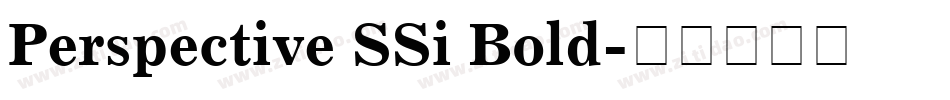 Perspective SSi Bold字体转换